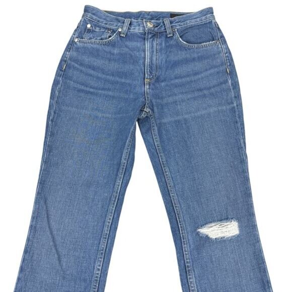 RAG & BONE High Rise Ankle Skinny in Pamela Size 26 Raw Hem - Picture 3 of 8